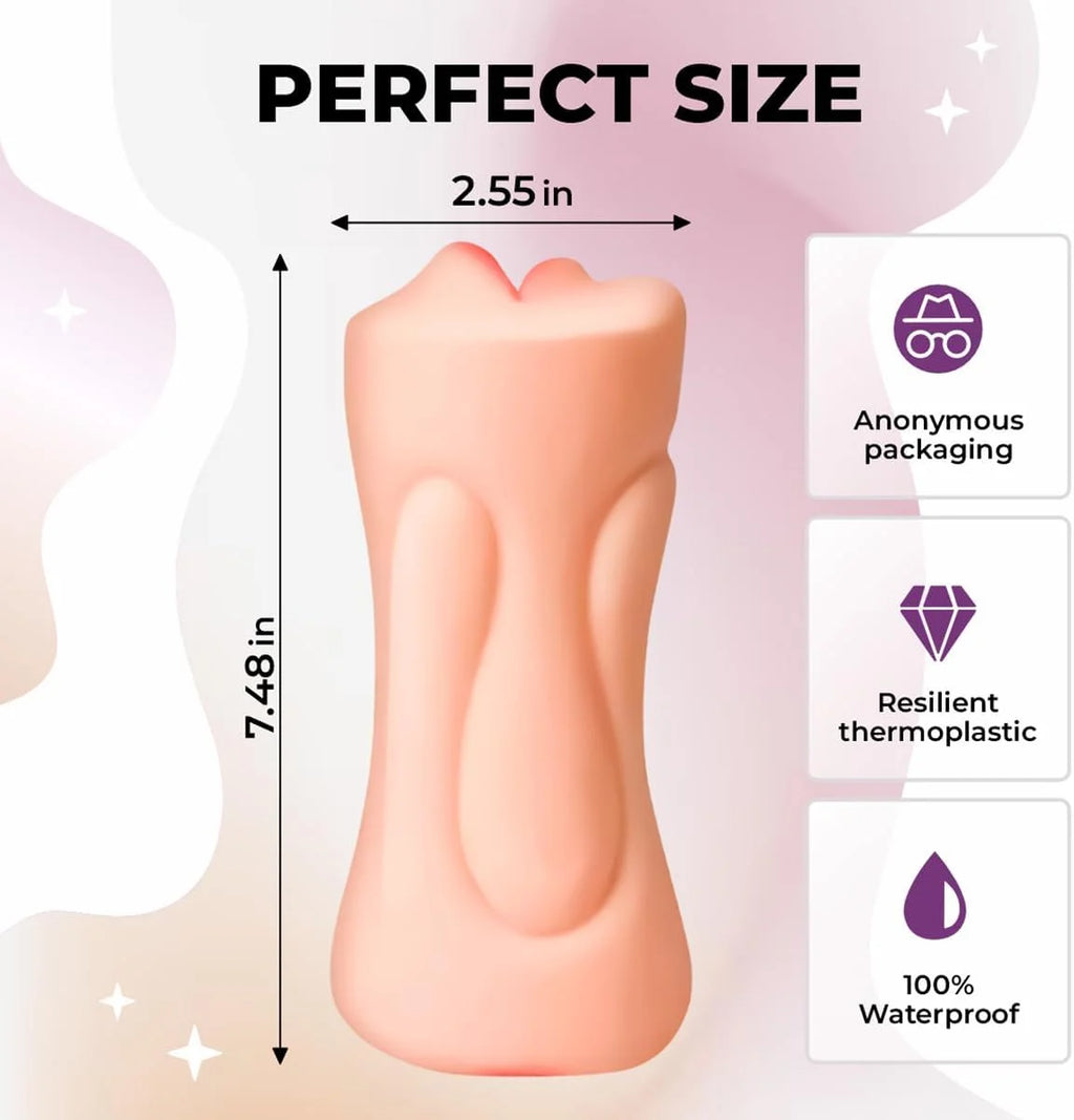 2 In 1 Male Oral Sexy Masturbator Deep Throat Vacuum Blowjob Cup Realistic Artificial Vagina Pussy Soft Silicone Sex Toy for Men