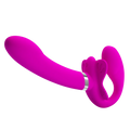 Silicone Dildo Dual Vibrator Couple Sex Toys Strap on Dildo Lesbian G-spot Flirting Penis Anal vibrator