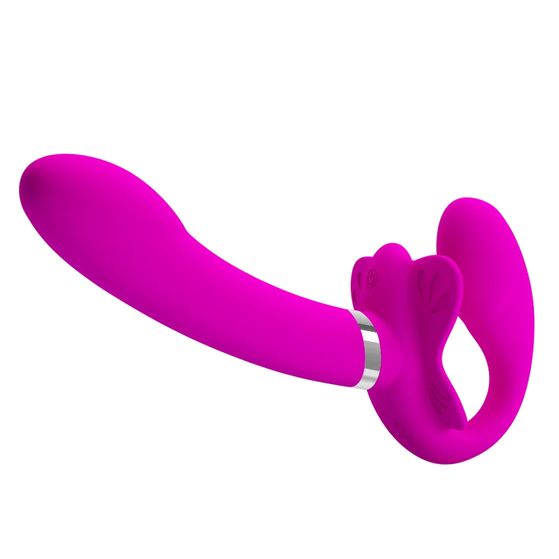 Silicone Dildo Dual Vibrator Couple Sex Toys Strap on Dildo Lesbian G-spot Flirting Penis Anal vibrator