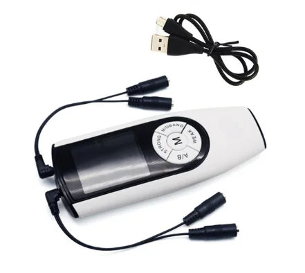 Bdsm Strong Electric Stimulation Massage Power Therapy Box Machine USB Charging Electro Shock Dual Output Host,Sex Medical Tools