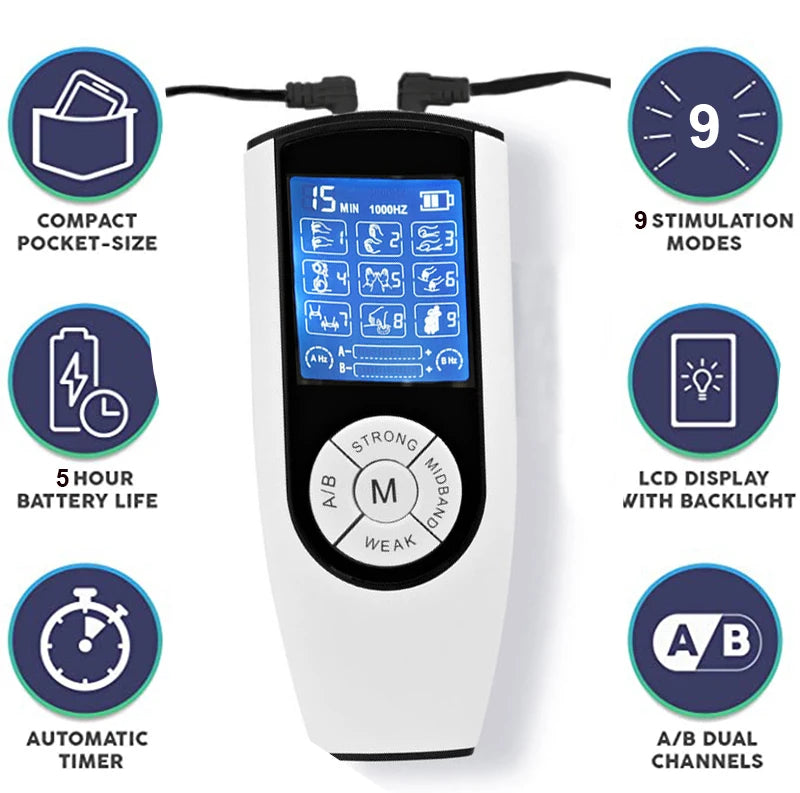 Bdsm Strong Electric Stimulation Massage Power Therapy Box Machine USB Charging Electro Shock Dual Output Host,Sex Medical Tools