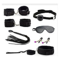 7 Pcs/set Sex Products Erotic Toys for Adults BDSM  Bondage Set Handcuffs Nipple Clamps Gag Whip Rope   For Couples