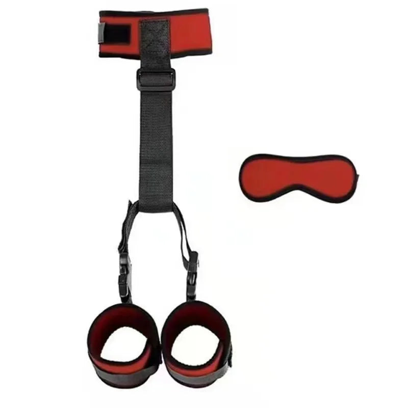 BDSM Adult Sex Toy Kits Sets for Sexy Games Bondage Mask Set Feather Handcuffs Ankle Cuff Restraints for Couple Sexual Aids 18+