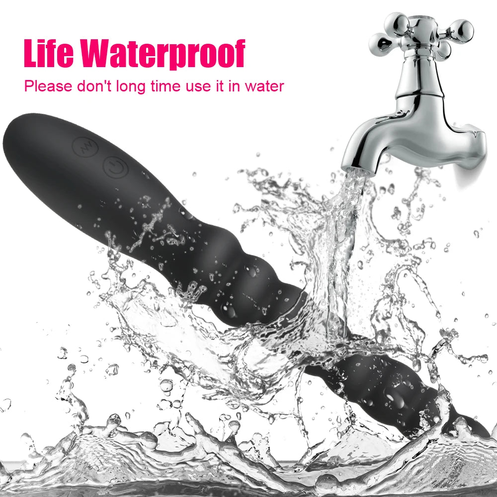 Sex Tools For Couples Butt Plug Anal Plug Silicone Anal Dildo Unisex Sex Toys For Women Men 10 Speed Dual Motor Vibrators