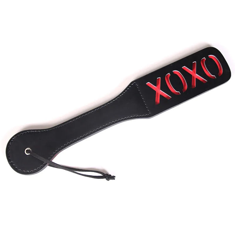 pattern Printed BDSM Paddle Unique Design, Soft Leather Material, Ideal for BDSM Interaction and Other Intimate Scenes