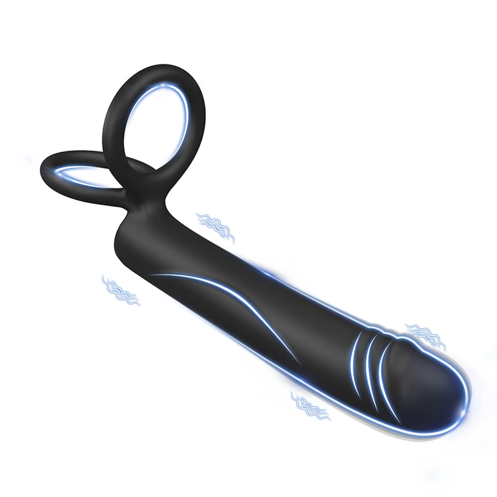 Strap On Anal Plug Vibrator Dick Dildo Sex Toys For Men Couples Bullet Vibrator Penis Ring Double Penetration Vagina Butt Plug