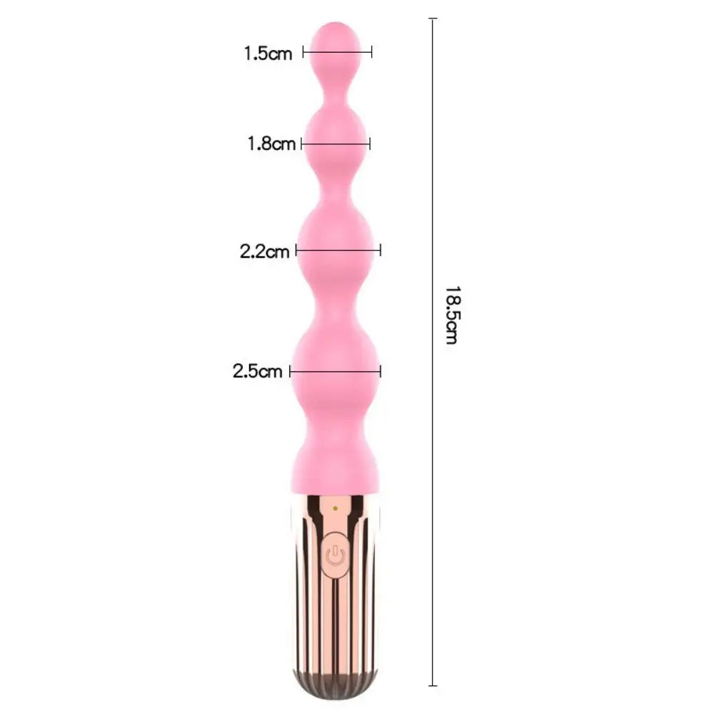 Sex Toy Silicone Anal Bead Vibrator Vibrating Massager Prostate Massager Stimulator Clitoris Stimulator For Women Men