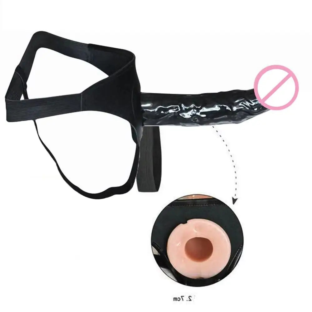 Strap on hollow Dildo Pants lesbian Anal cock Ultra Elastic G-Spot Erection Assist Harness Penis Real Dick Sex Toy for man