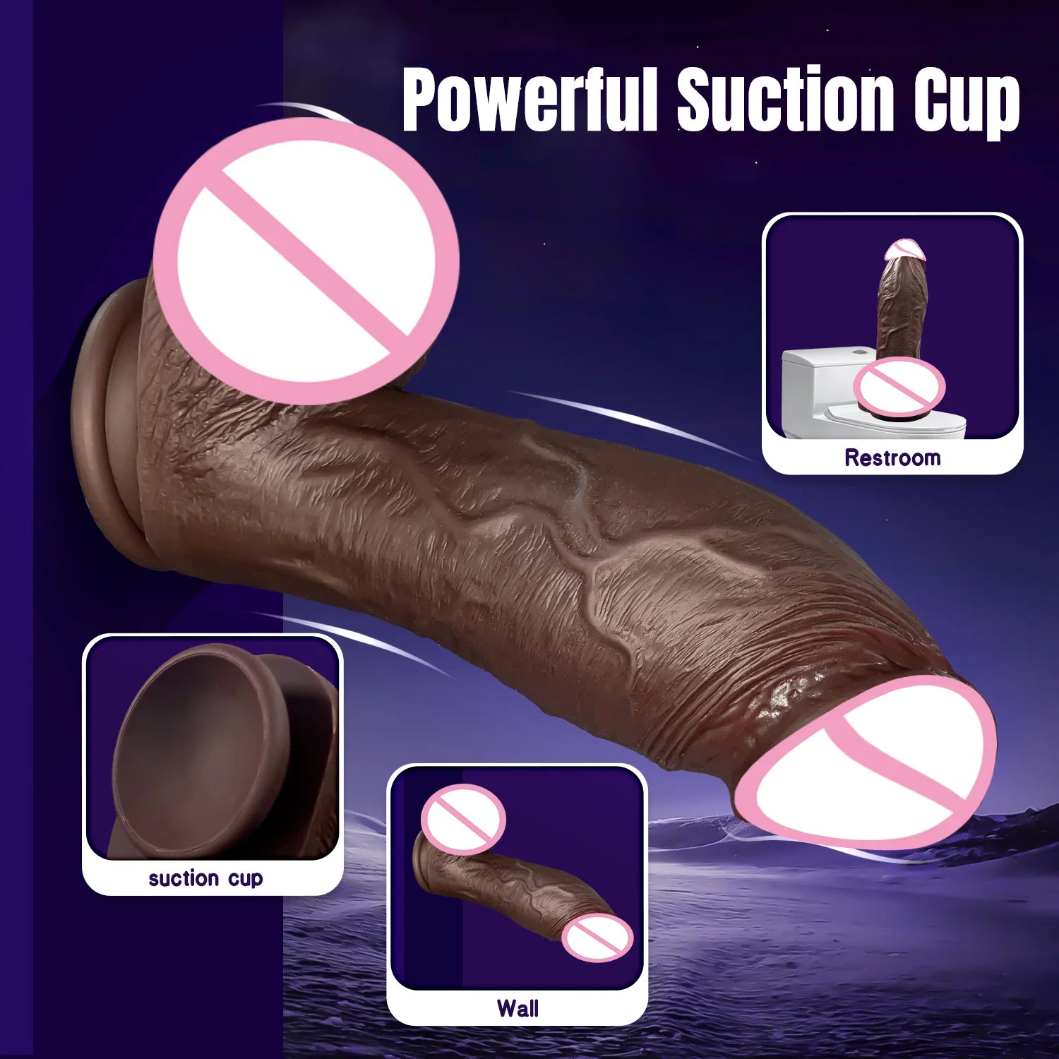 Big Dildo Penis Sex Toys for Women Couple Adult Large Digits Silicone Sexy Black Dildos Clitoral Stimulation Vagina Suction Cup