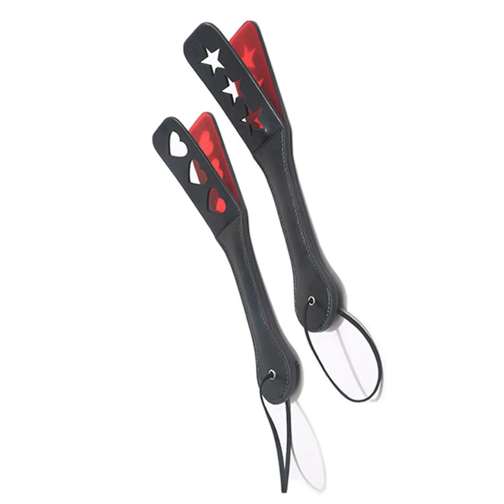 pattern Printed BDSM Paddle Unique Design, Soft Leather Material, Ideal for BDSM Interaction and Other Intimate Scenes