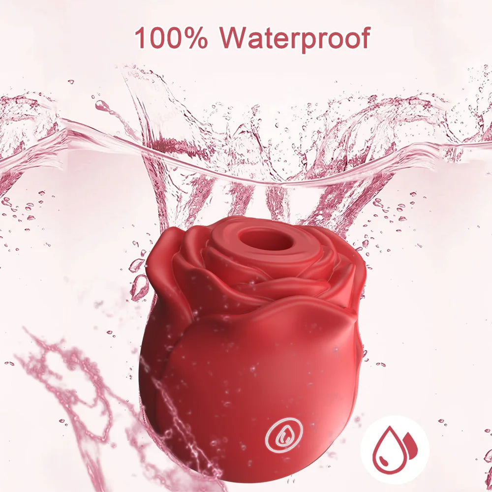Red Rose Toy Simulation Vibrator for Women Powerful Sucking Vibrators 10 Mode G Spots Vaginal Clitoral Massager Nipple Sexy Toy