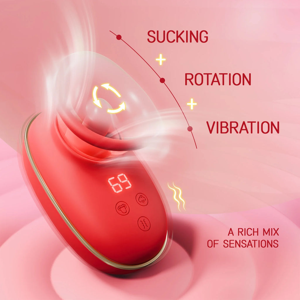 Clitoral Vibrator Sucking and Licking Tongue Sex Toy for Women Nipple Vagina Stimulator Orgasm Pussy Blowjob Female Masturbation
