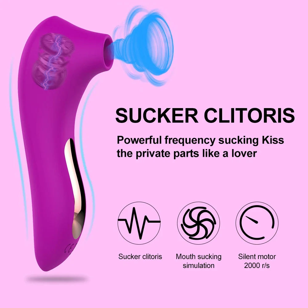 Sex Toys Sucking Vibrator Female Nipple Oral Sucker Clitoris Vibration Stimulator Sex Toy for Women Sexy Adults Supplies 18+