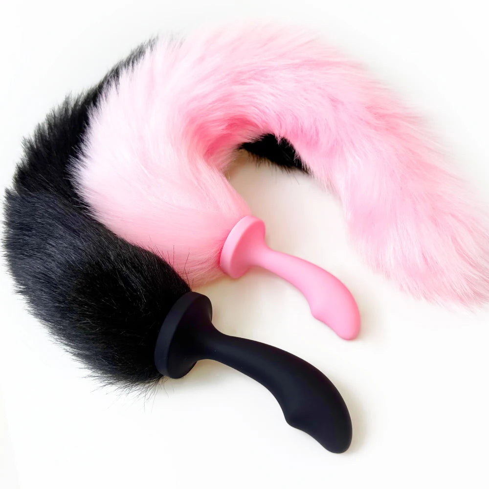 Sexy Fox Anal Plug Tail Silicone Anal Toys For Women Men Butt Plug Dildos Small Tail Anal Plug Cosplay Sex Toys For Adult