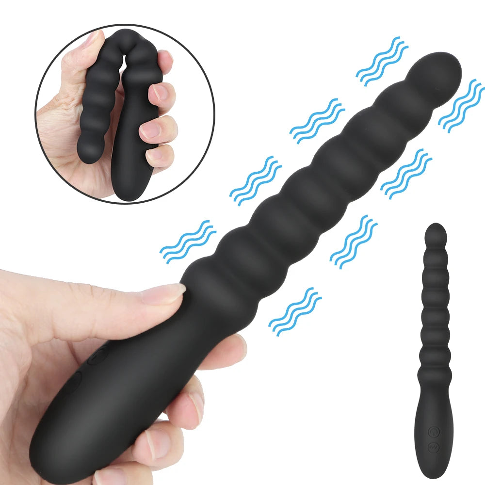 Sex Tools For Couples Butt Plug Anal Plug Silicone Anal Dildo Unisex Sex Toys For Women Men 10 Speed Dual Motor Vibrators