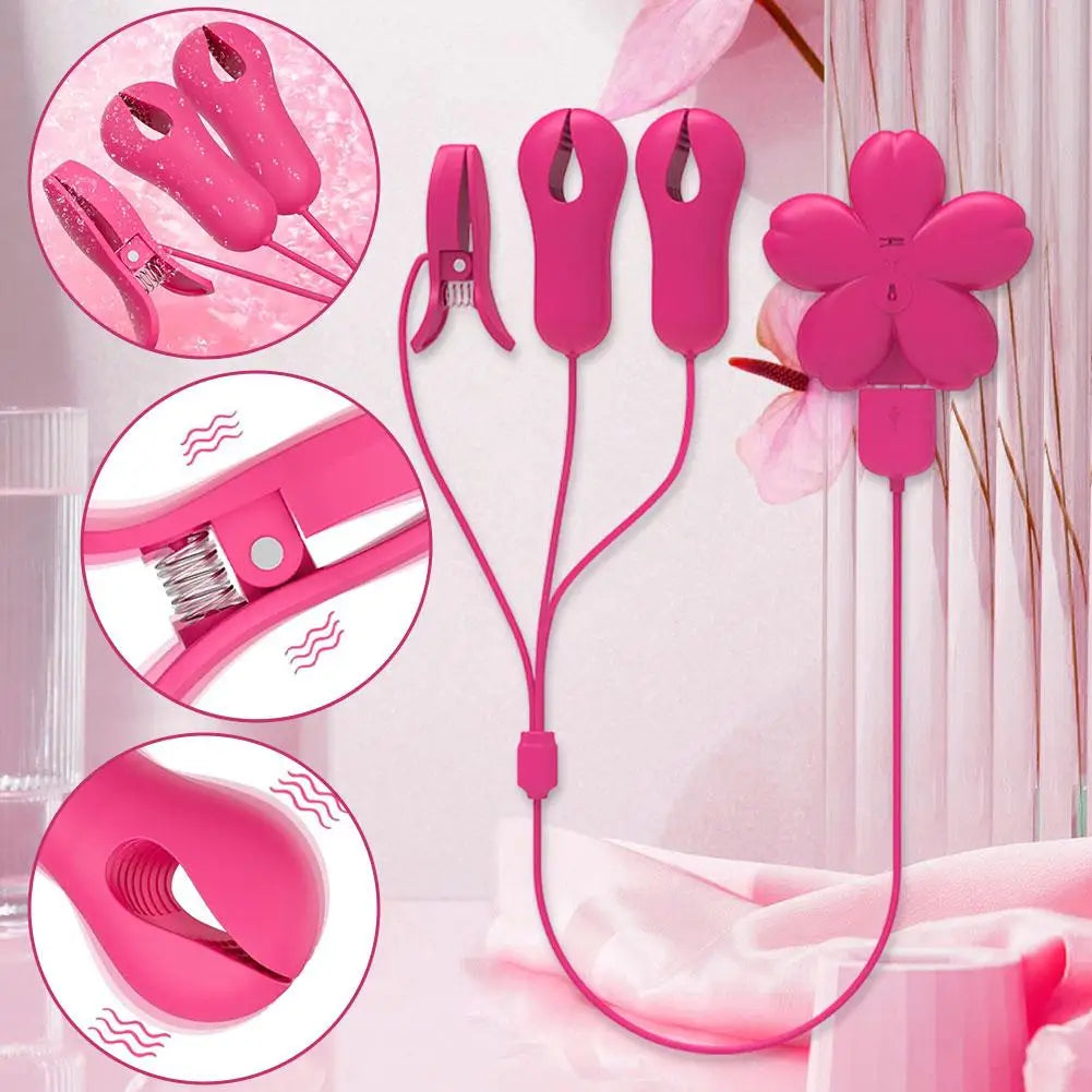 Sex Toys Multi-functional Vibrator - Adult Toys Nipple Clamps Toys Clitoral Stimulator with 10 Vibrating Modes For Women Couples