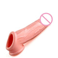 Male Cock Time Sex Toys For Men Male Organ Chastity Reusable Penis Enlargement Silicone Condoms Penis Extension Ring Sleeve