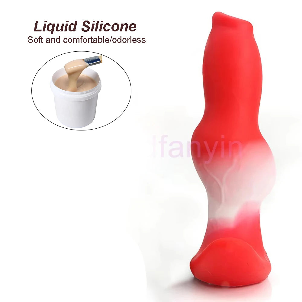 Sex Toys for Women Men Wear Anal Plug Dog Knot Style Silicone Soft Butt Plug 18+ Anal Dilation Prostate Massage Masturbation