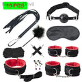 Sexy Toys for Cosplay Couples Adult Products 18 Handcuffs Erotic Accessories Bondage Hemp Rope Mask Sex SM BDSM Bondage Kit Set