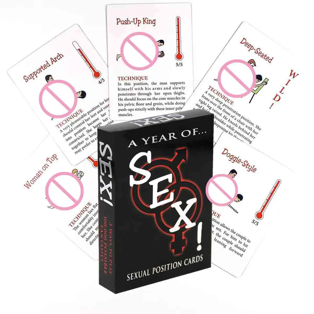 English & Spanish Sexual Position Cards Role Playing Adult Games Bedroom Commands Sex Toys For Couples 18+ Erotic Products