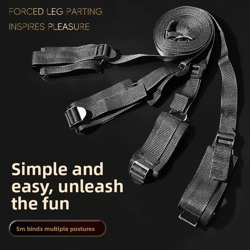 BDSM bed restraint belt set, customized for couples to engage in intimate activities, adult sex toys, bondage belts