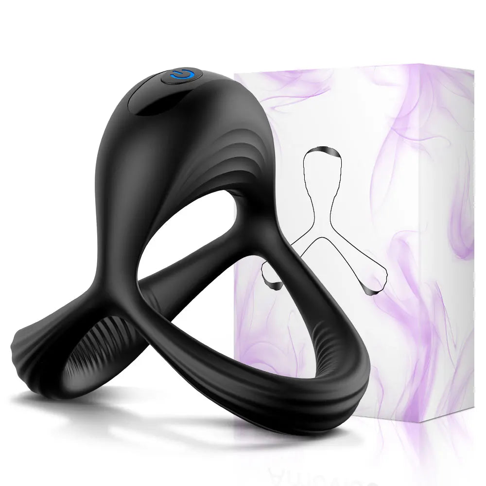 Sexy Toys 3 in 1 Vibrator Penis Perineum on for Men Silicone Cock Rings Testicle Trainer Scrotum Stimulator Massager Cockring
