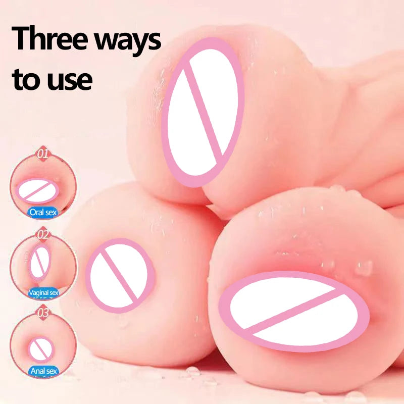 Sex Toys for Men Vagina Male Masturbators Cup Real Pussy Real Vagina Sextoys Silicone Adult Product 3D Realistic Masturbator