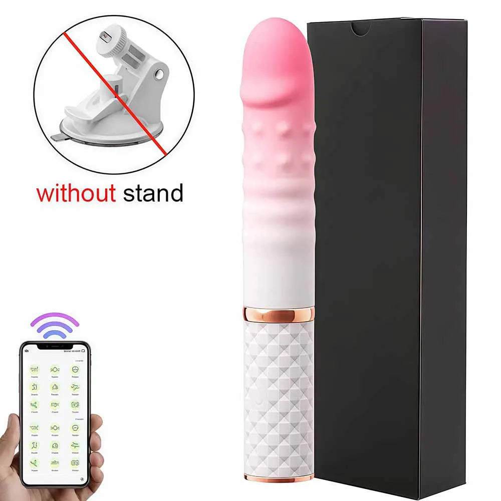 Sex Machine Telescopic Dildo Vibrator Thrusting Retractable Pussy G Spot Clitoral Anal Stimulation Sex Toys For Women