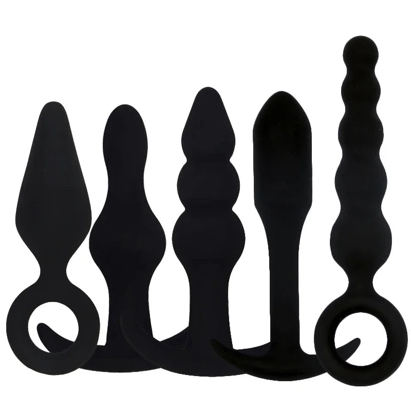 Sex Black Butt Plug For Beginner Erotic Toys Silicone Anal Plug Adult Products Anal Sex Toys For Men Women Gay Prostate Massager