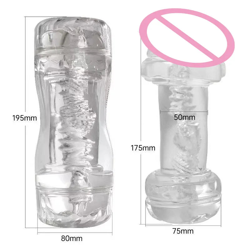 Adult masturbation cup, sexy big breasts, big ass, realistic vagina and anal sex, 3-hole insertion sex doll, men's sex toy 18+