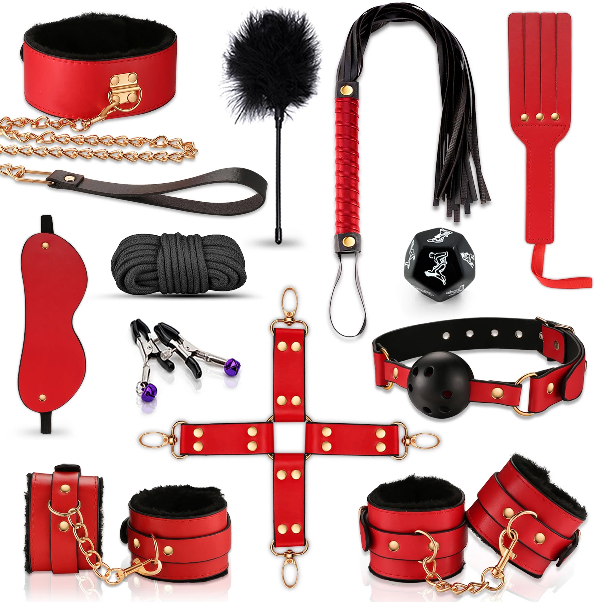 Couples use BDSM sex toys sex bondage BDSM set 12 pieces set bondage set adult female toys adult products training men and women