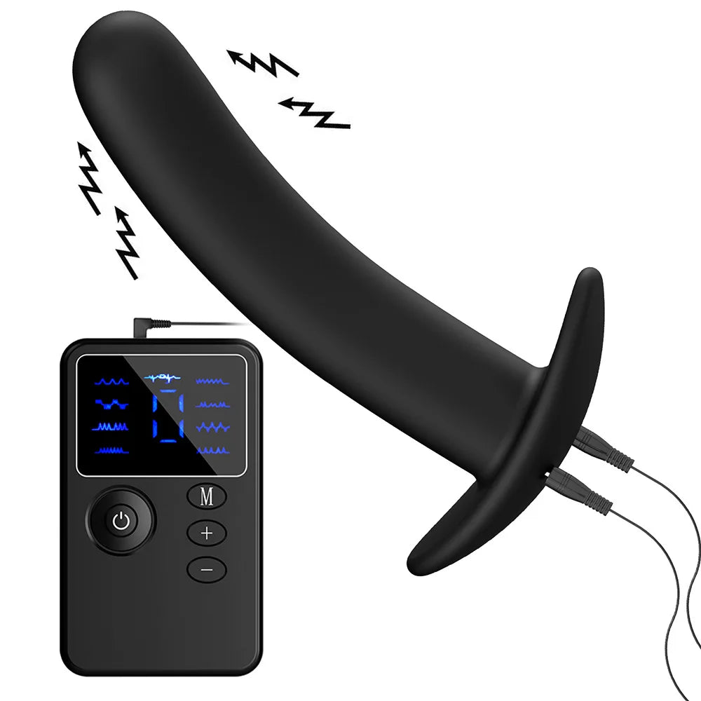 BDSM E-Stim Anus vagina Dilator Men Prostate Massage Sex Toy For Women Electric Shock Pulse Silicone Anal Plug Big Butt Plug Men