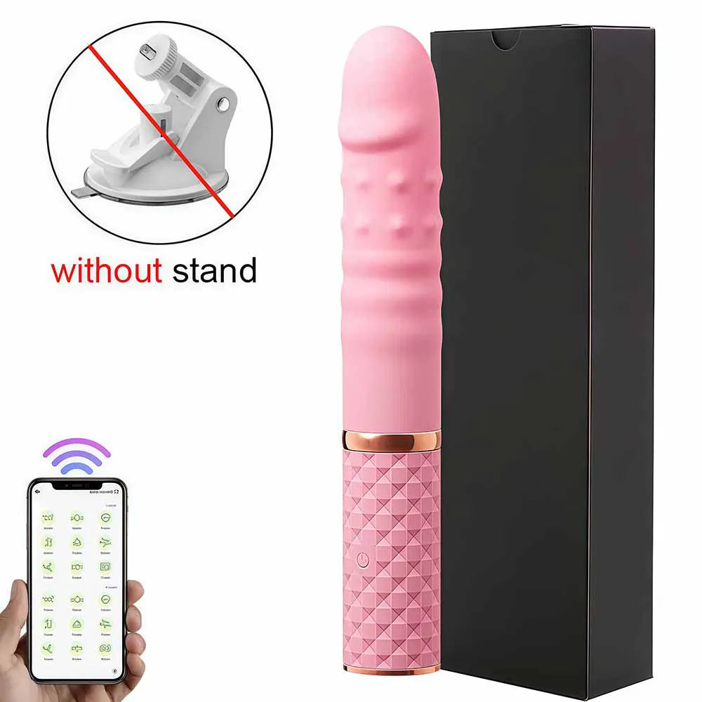 Sex Machine Telescopic Dildo Vibrator Thrusting Retractable Pussy G Spot Clitoral Anal Stimulation Sex Toys For Women