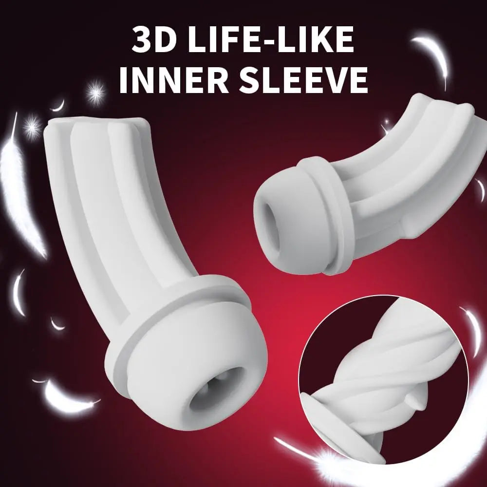 Male Masturbator Male Sex Toys for Men Upgrade Vacuum Pump Thrusting Rotating Vibrating Sucking Licking LCD Adult Toys