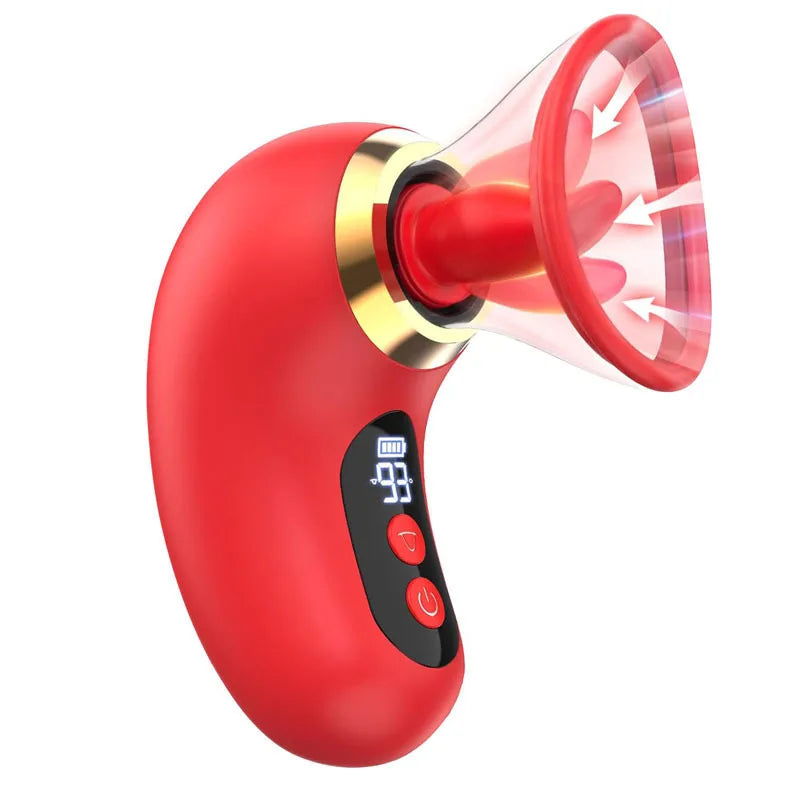 Adult Sex Toys Vibrator Masturbator  Sex Sucking Toys 3-speed Suction and 9-speed Tongue Blowing Toy SXSTQ001