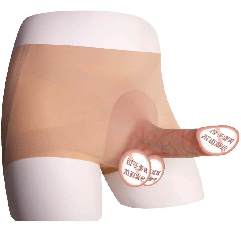 Strap on Dildo Sex Toy High Elastic Silicone Wearable Dildo Panties Large Penis Lesbians Sex Toys Penetration Vagina Anus Orgasm