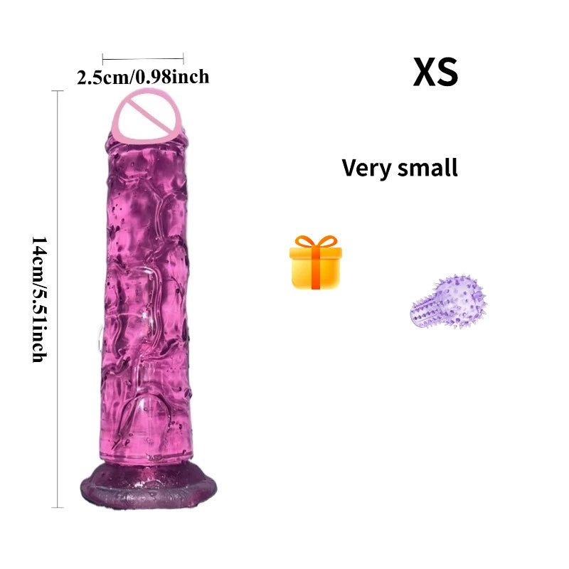 Adult Sex Toys Dildo Adults Fun Jelly Dick Suction Cup Pussy Butt Plug Anal Masturbator Realistic Dildos Safer Sex Products 18+
