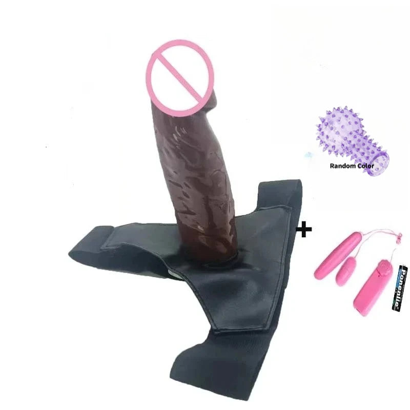 Strap On Dildos Anal Penis Hollow Double Penis double Strapon Harness Belt for Man adult Sex Toys For Woman Gay Wearable Lesbian