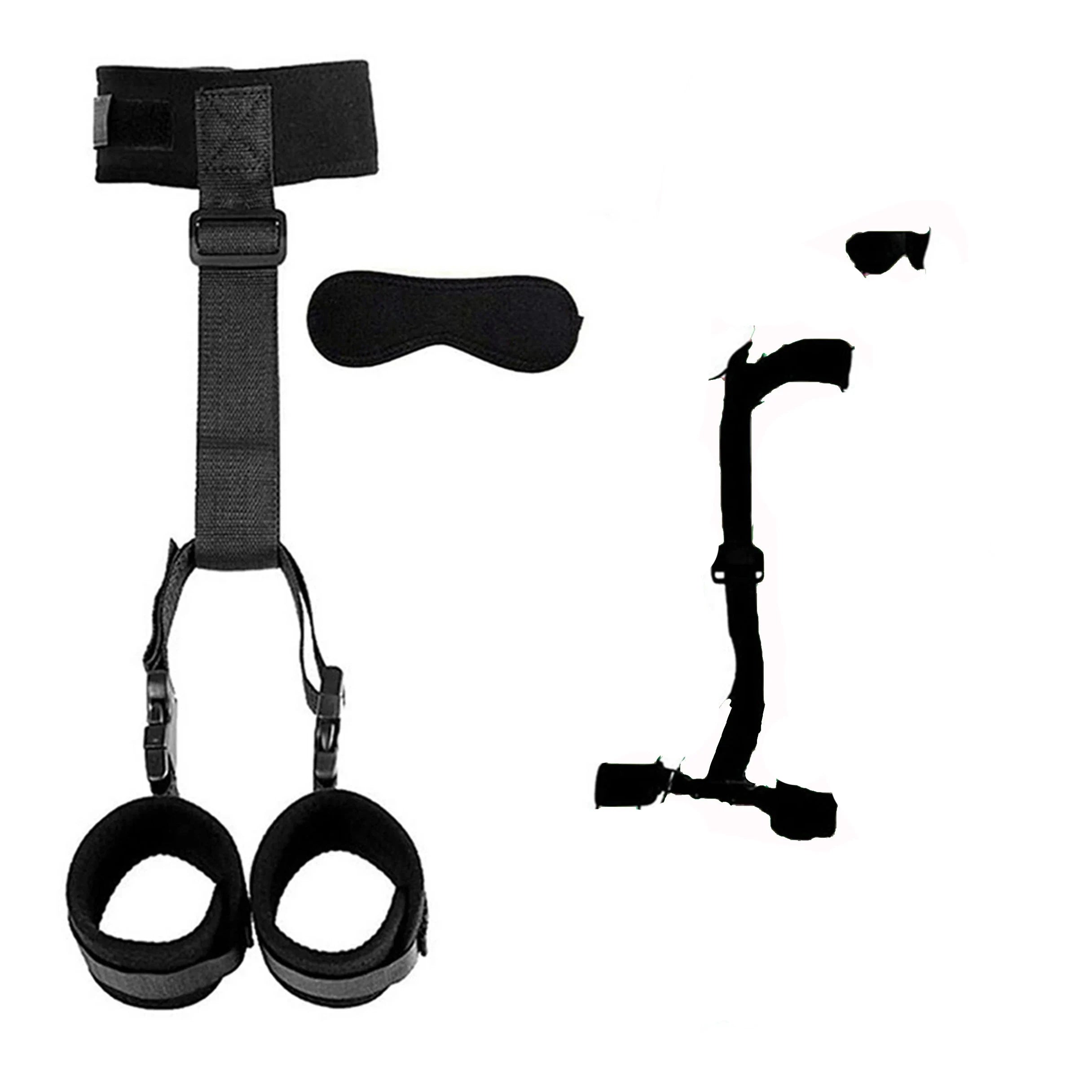 BDSM Adult Sex Toy Kits Sets for Sexy Games Bondage Mask Set Feather Handcuffs Ankle Cuff Restraints for Couple Sexual Aids 18+