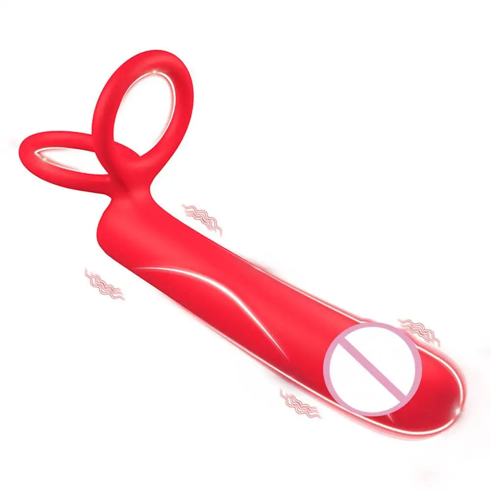 Male Woman Double Penetration Dildo Penis Vibrator Sex Toys For Couples Anal Plug Butt Plug Sex Ring G Spot Massager Adults 18+