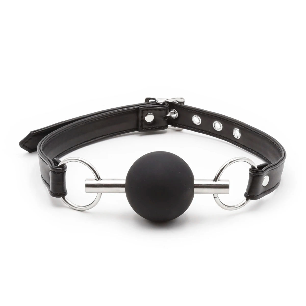 BDSM Ball Gag for Submissive Silicone Slave Throat Mouth Open Gags PU Leather Harness,Bondage Restraints,Sex Toys for Couples
