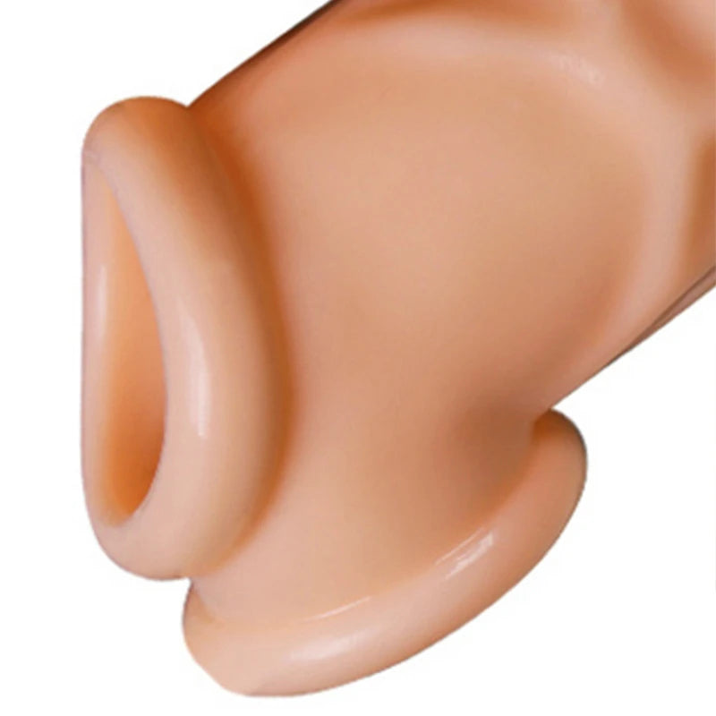 Male Cock Time Sex Toys For Men Male Organ Chastity Reusable Penis Enlargement Silicone Condoms Penis Extension Ring Sleeve