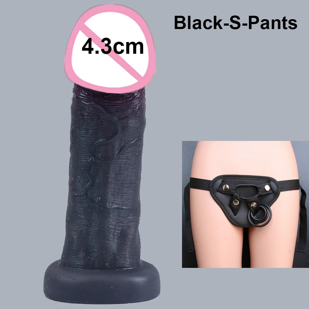 Realistic Dildos Dark Big Glans Soft Penis Dick Adults Vagina Anal Sex Toys Cock Suction Cup Faloimetaor Sexyshop For Women Man