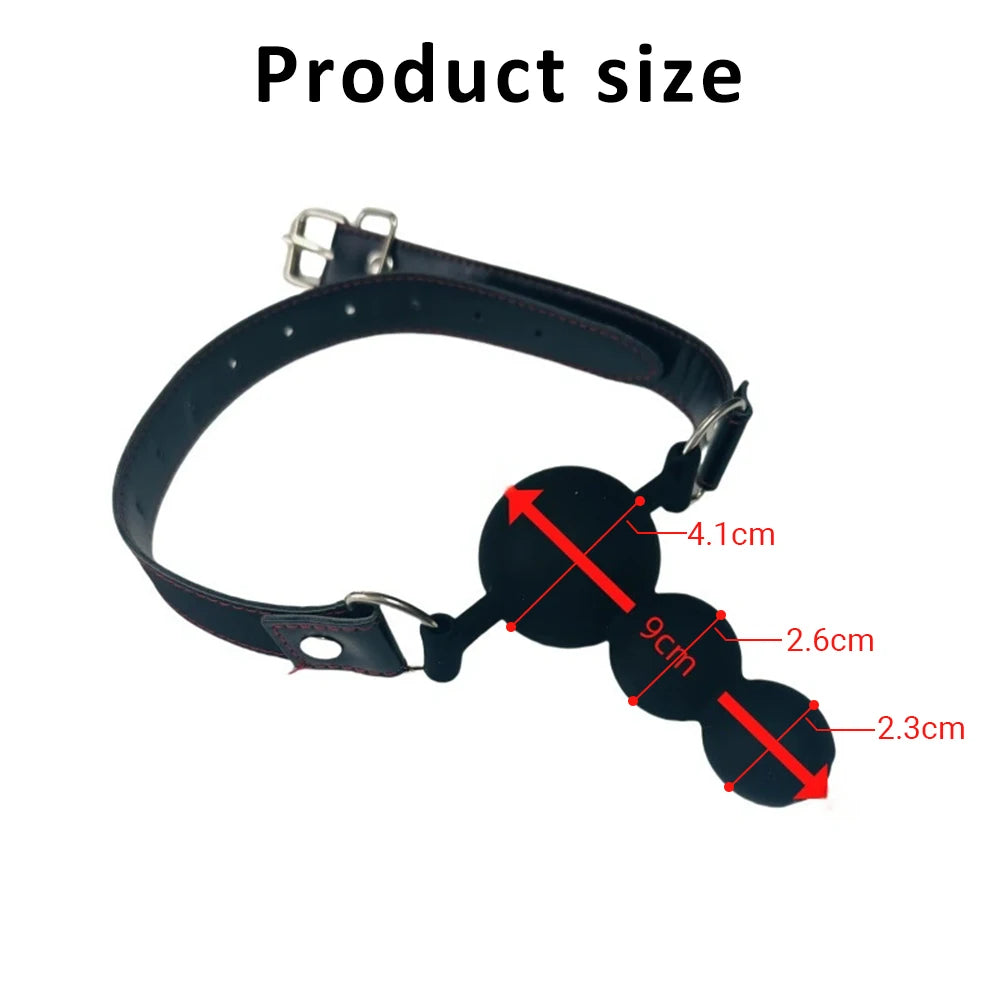 Bdsm Mouth Plug Dildo Gag Sex Toys Open Mouth BDSM Bondage Silicone Penis Adults Woman Couples SM Slaves Games Juguetes Sexuales