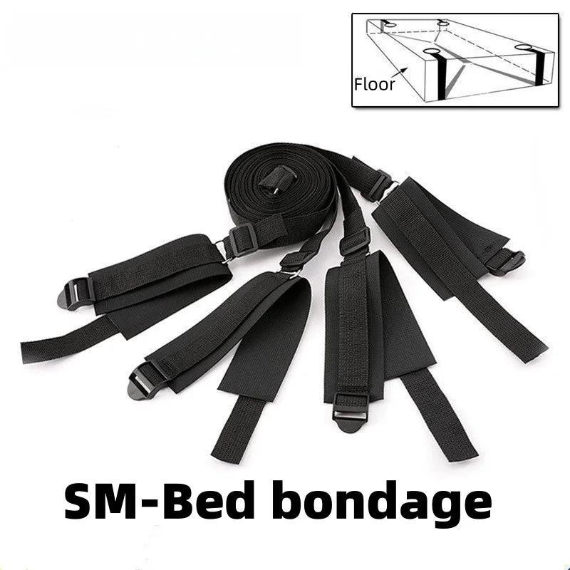 BDSM bed restraint belt set, customized for couples to engage in intimate activities, adult sex toys, bondage belts
