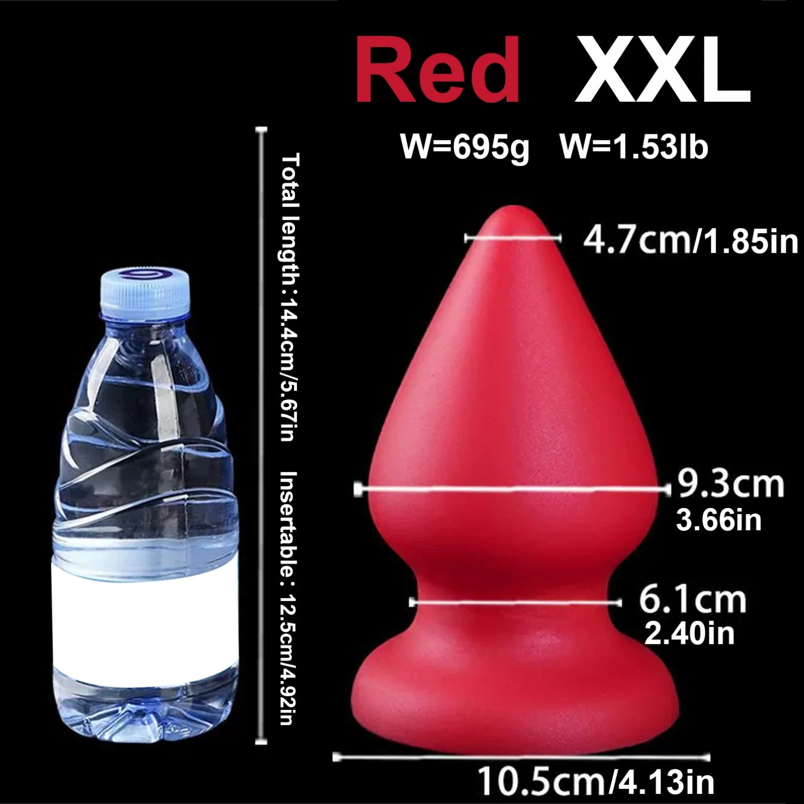Pointed Tapered Anal Plug Silicone Anal Dildo Huge Buttplug Sex Toys Women Men Gay Big Suction Cup Vaginal Prostate Massage 18+