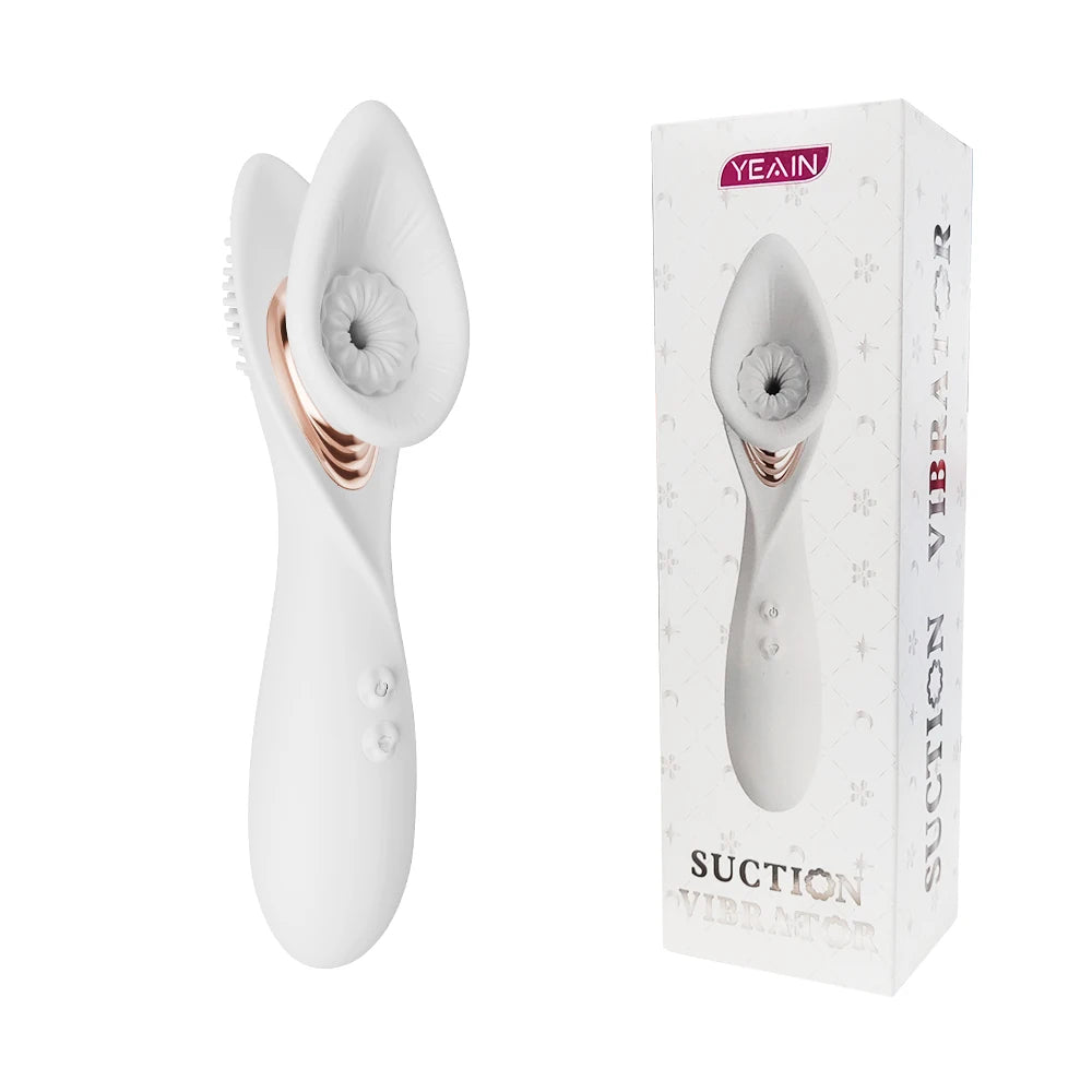 2in1 Powerful Sucking Vibrating Toy for Women, Female Clitoris Nipples Stimulator, Vaginal Vibrator, Clit Sucker, Adult Sex Toys