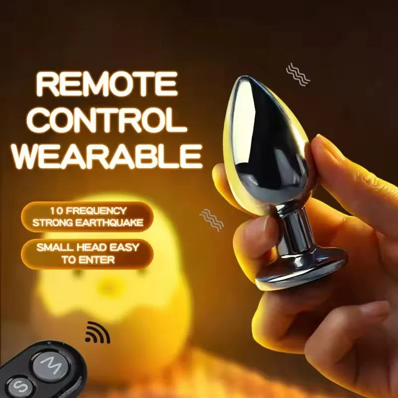 BDSM Remote control electric anal plug butt plug, magnetic charge,G-spot masturbation, Passionate party dance, adult pleasure, a