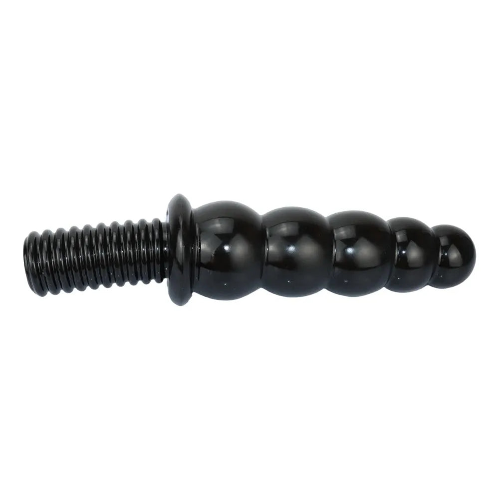 Dual-Use Five-Beaded Anal Plug Enormous Smooth PVC Dildos Sex Toy G-Spot Butt Masturbator SM Dilator Adult Product for Men Women