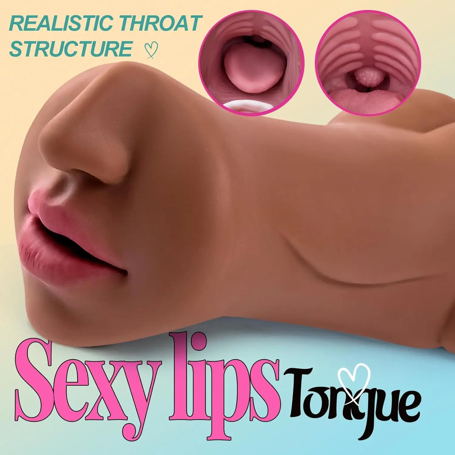 3 IN 1 Sex Toys Masturbation For Men Deep Throat Artificial Real Pussy Oral Male MasturbatorBlowjob Realistic Rubber Vagina